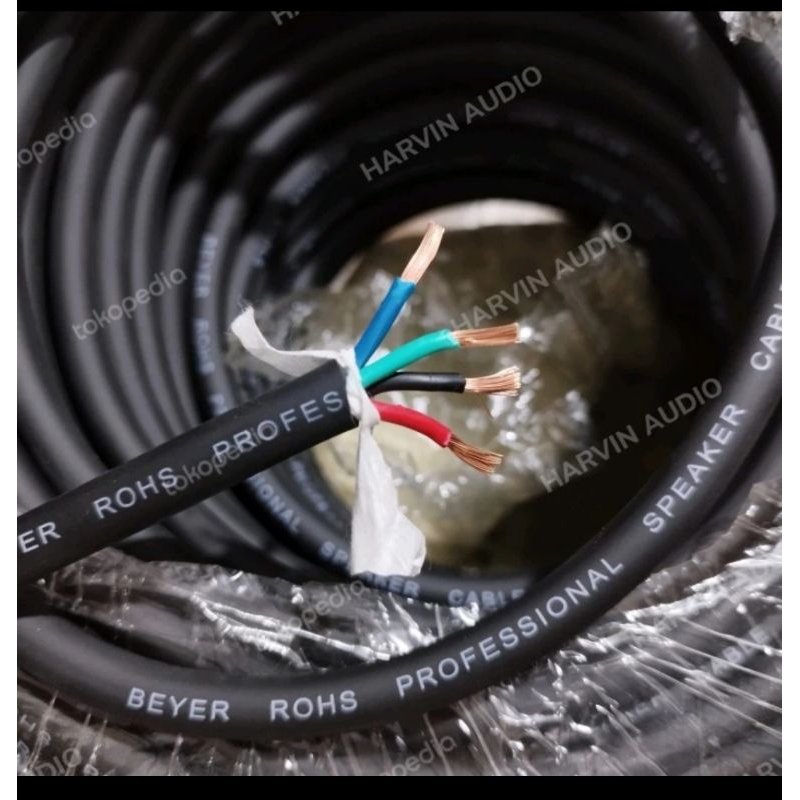 Kabel Speaker isi 4*1.5mm BEYER ROHS PROFESSIONAL Cable: 1 Roll