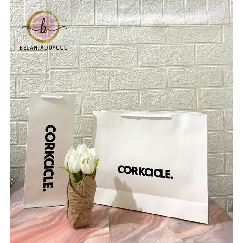 Paper Bag CORKCICLE Pembungkus Kado Muat box Tumblr