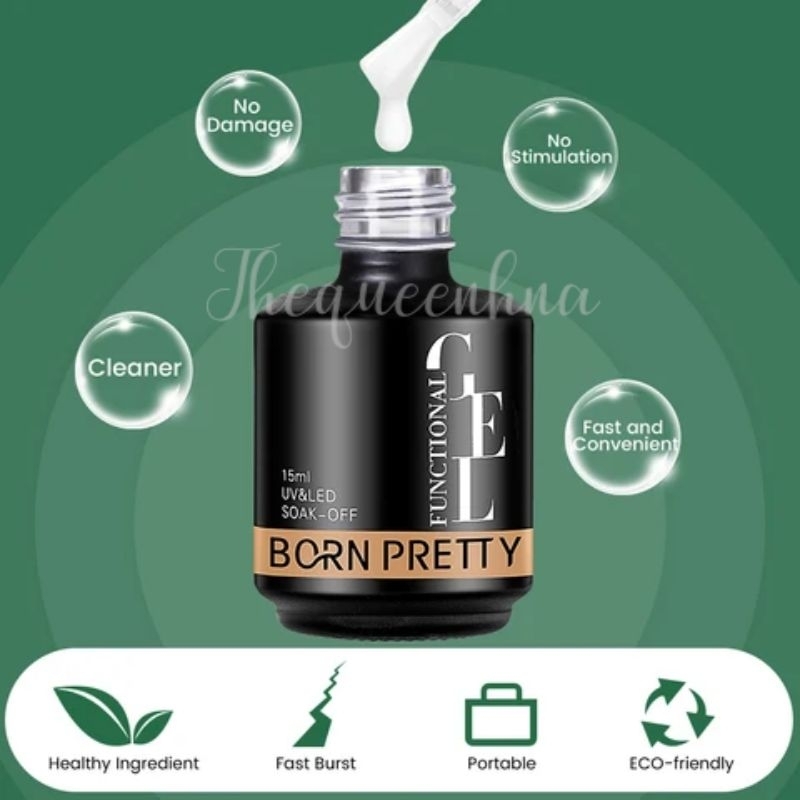 Born Pretty 15ml Magic Remover Gel Nail Polish Gel Cleaner Pembersih Kutek Gel Dengan Bahan Aman