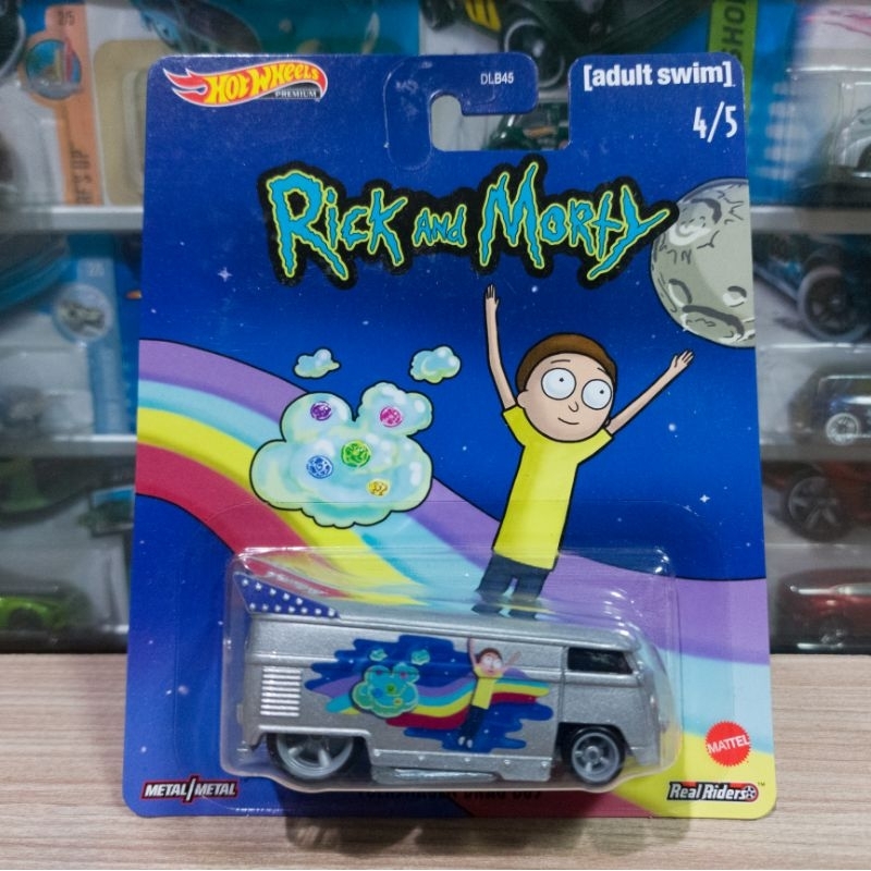 HOT WHEELS VOLKSWAGEN DRAG BUS - RICK AND MORTY - PREMIUM