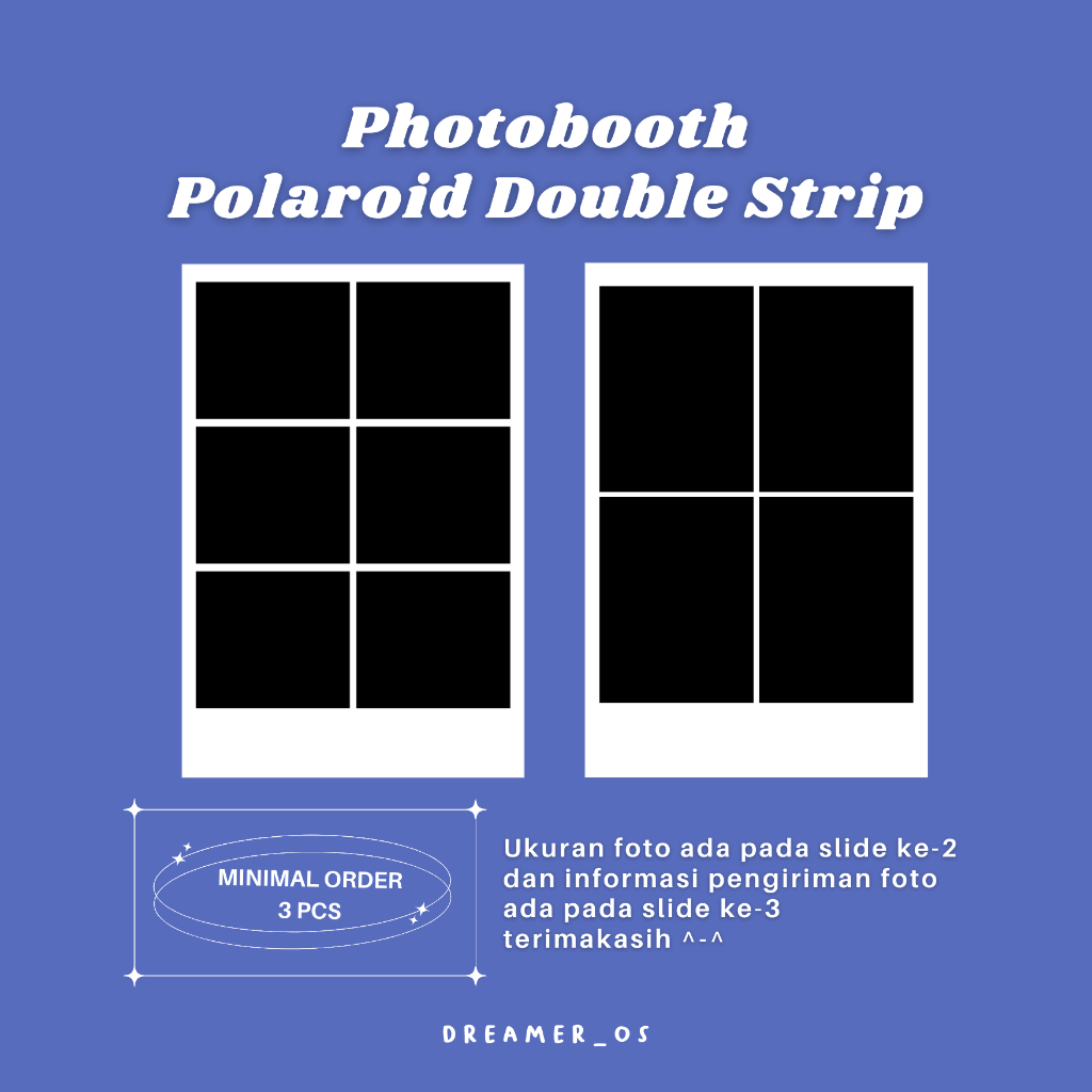 Cetak Photobooth / Polaroid Double Strip (GAK PO)