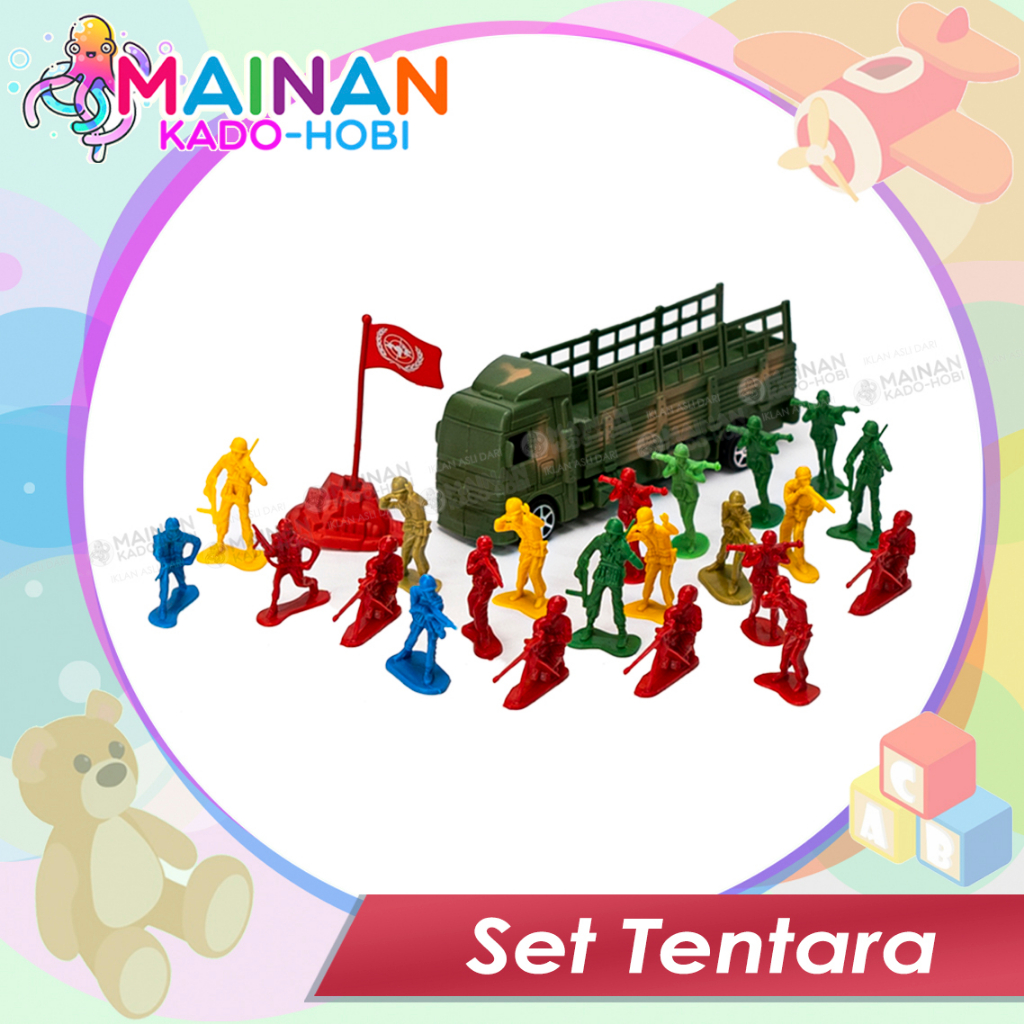 SET MAINAN SENSORIK ANAK TENTARA SOLDIERS ARMY STORY