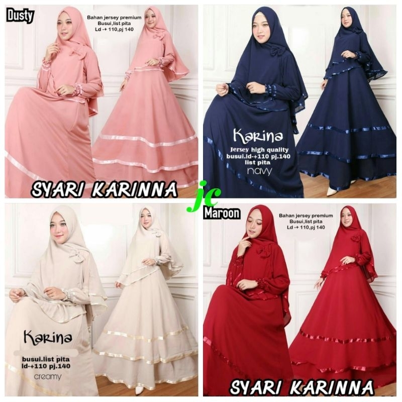 JCK - Karina Syari / Syari Wanita Muslimah Lebaran Model Terbaru