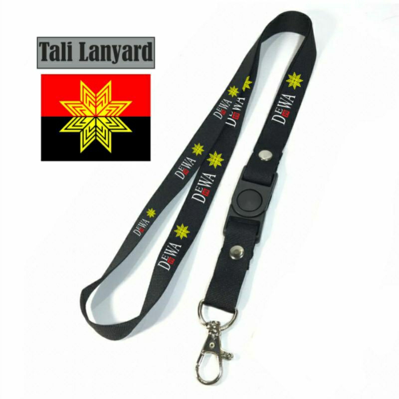 

Lanyard DEWA 19 Tali Lanyard Band Gantungan Leher Name Tag Id Card / Pods / Brand lokal