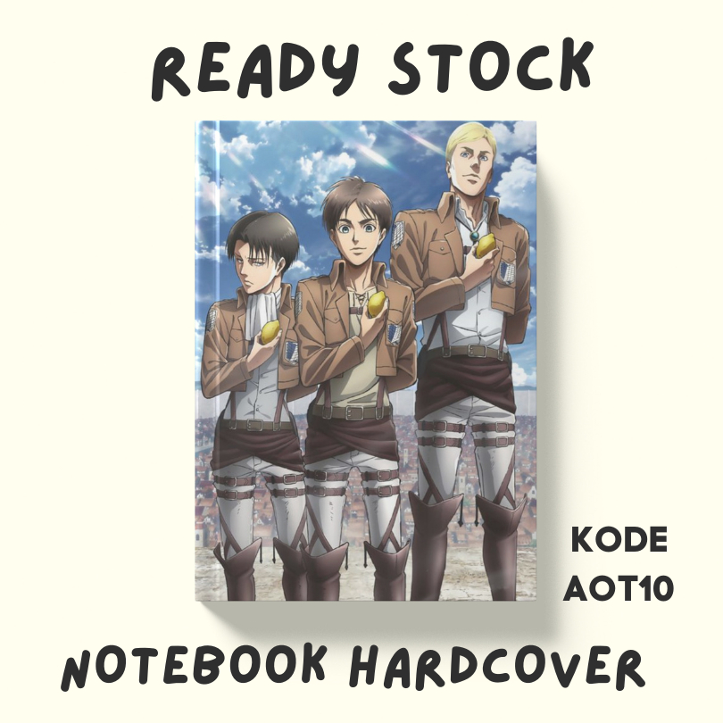 

BUKU NOTEBOOK ATTACK ON TITAN/ BUKU CATATAN ATTACK ON TITAN KODE AOT10
