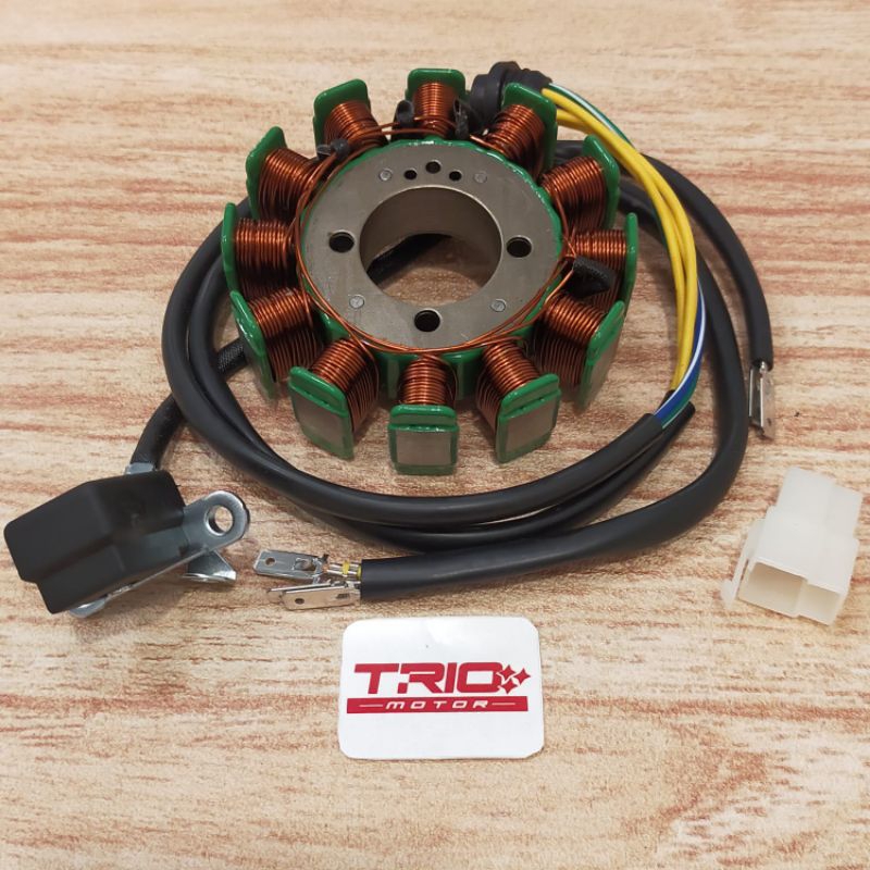 spul viar 150cc 200cc 12 pole 93mm spool stator comp - sedia onderdil motor roda tiga viar kaisar ht