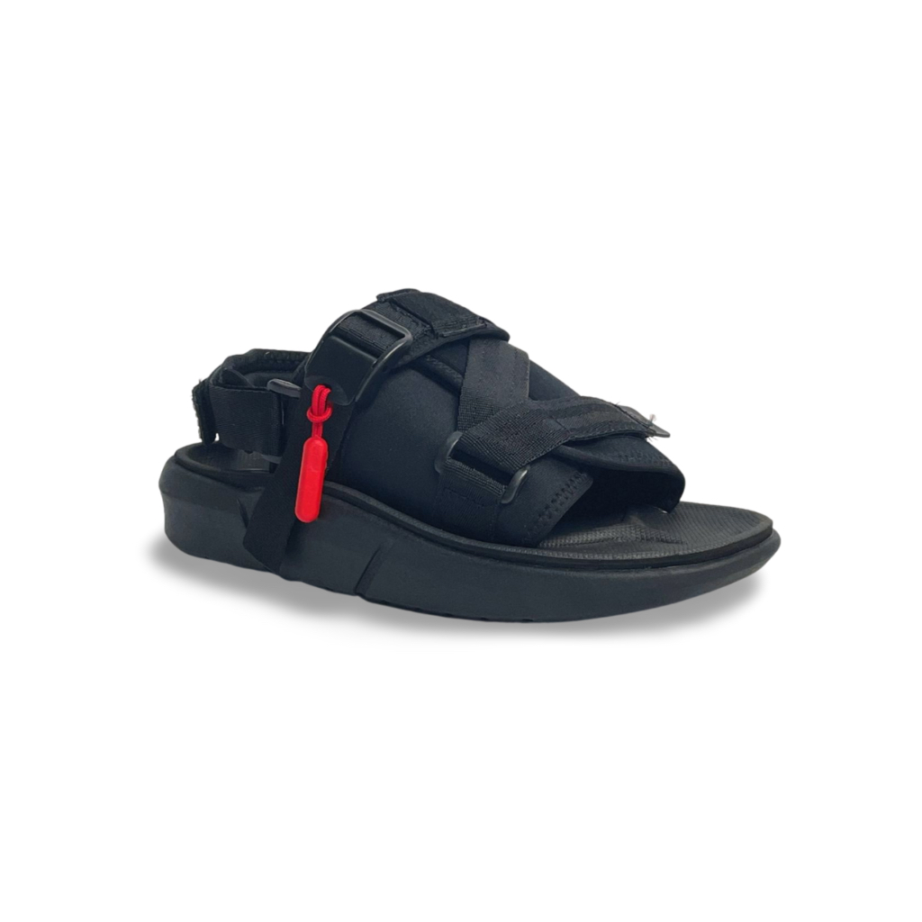 SIDSNEAKS - Vegas All Black - Sandal Gunung Pria Wanita Sandal Traveling Pria