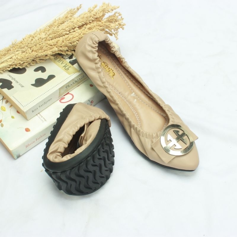 Sepatu Flatshoes Wanita Ballerina Flat Shoes Andis AN08