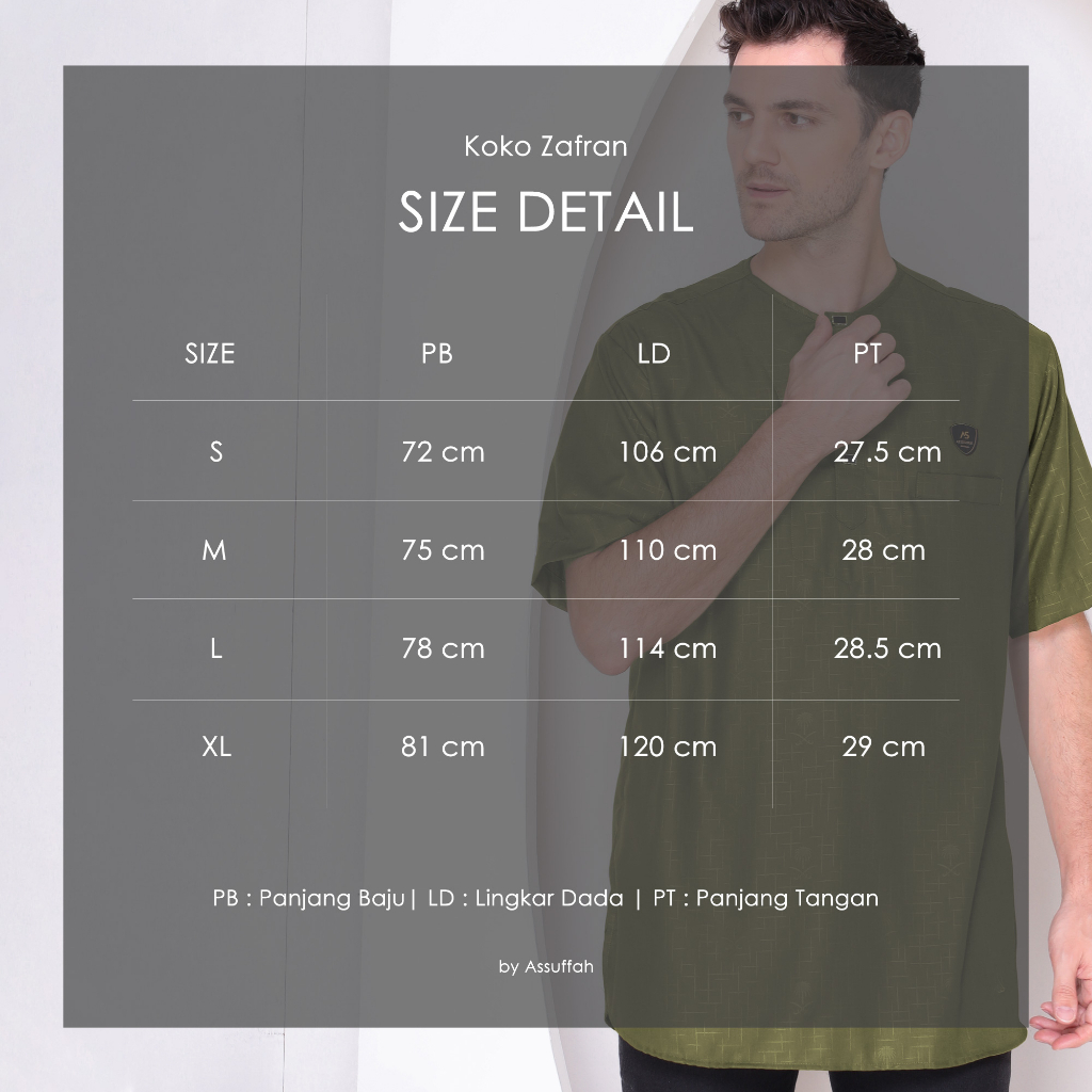 Baju Koko Pria Casual Premium Lengan Pendek Zafran Series Original Assuffah