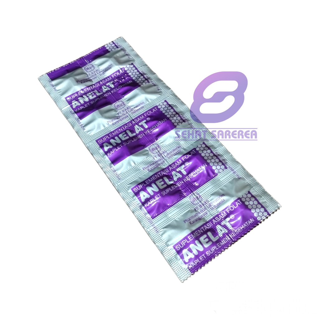 Anelat 1000 mcg Strip 10 Kaplet (Folic Acid)