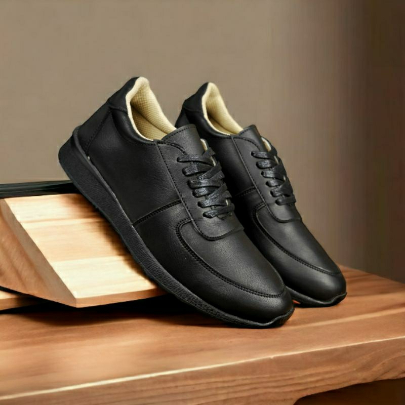 Sepatu Formal Pria Hitam Kerja Casual Kulit Original Mademax