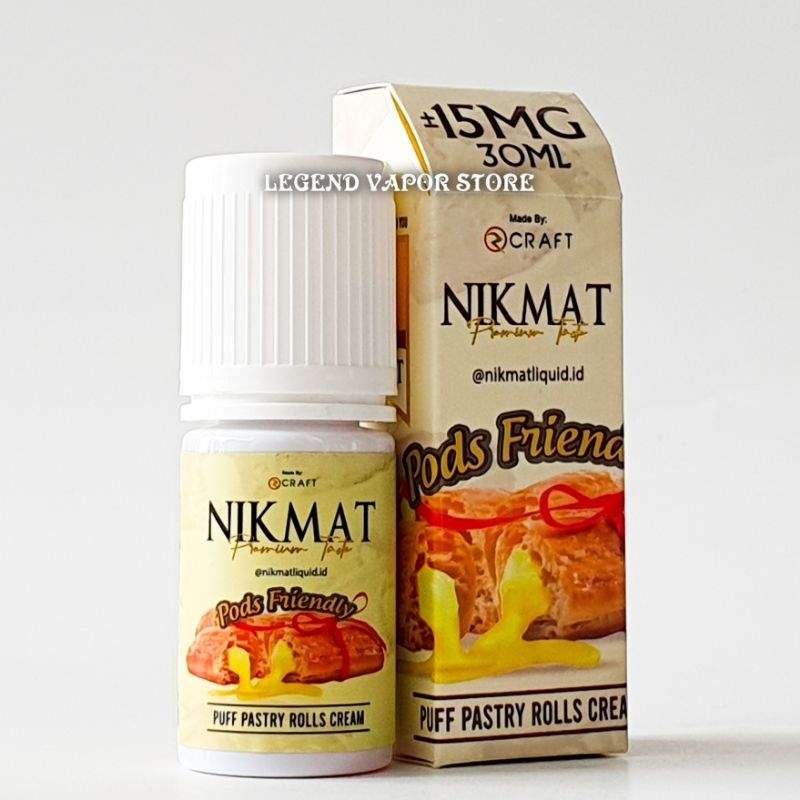 SALT NIC - LIQUID NIKMAT Puff Pastry Rolls Cream 30ML 15MG AUTHENTIC