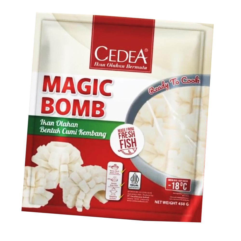 

CEDEA MAGIC BOMB BASO IKAN OLAHAN BENTUK CUMI KEMBANG 450 GRAM