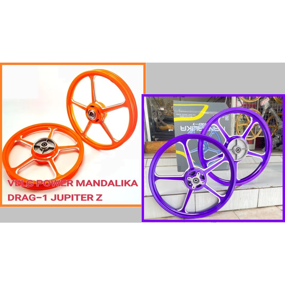 Velg Racing Power MANDALIKA DRAG-1 JUPITER Z MX TROMOL BESAR ukuran 140/160 17 Copy ENKEI, VELG MAND