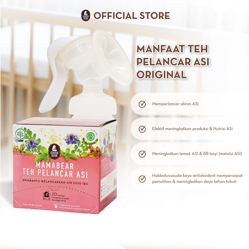 BEST SELLER! Mamabear ASI booster tea / teh penambah atau pelancar ASI Mama Bear 60gr