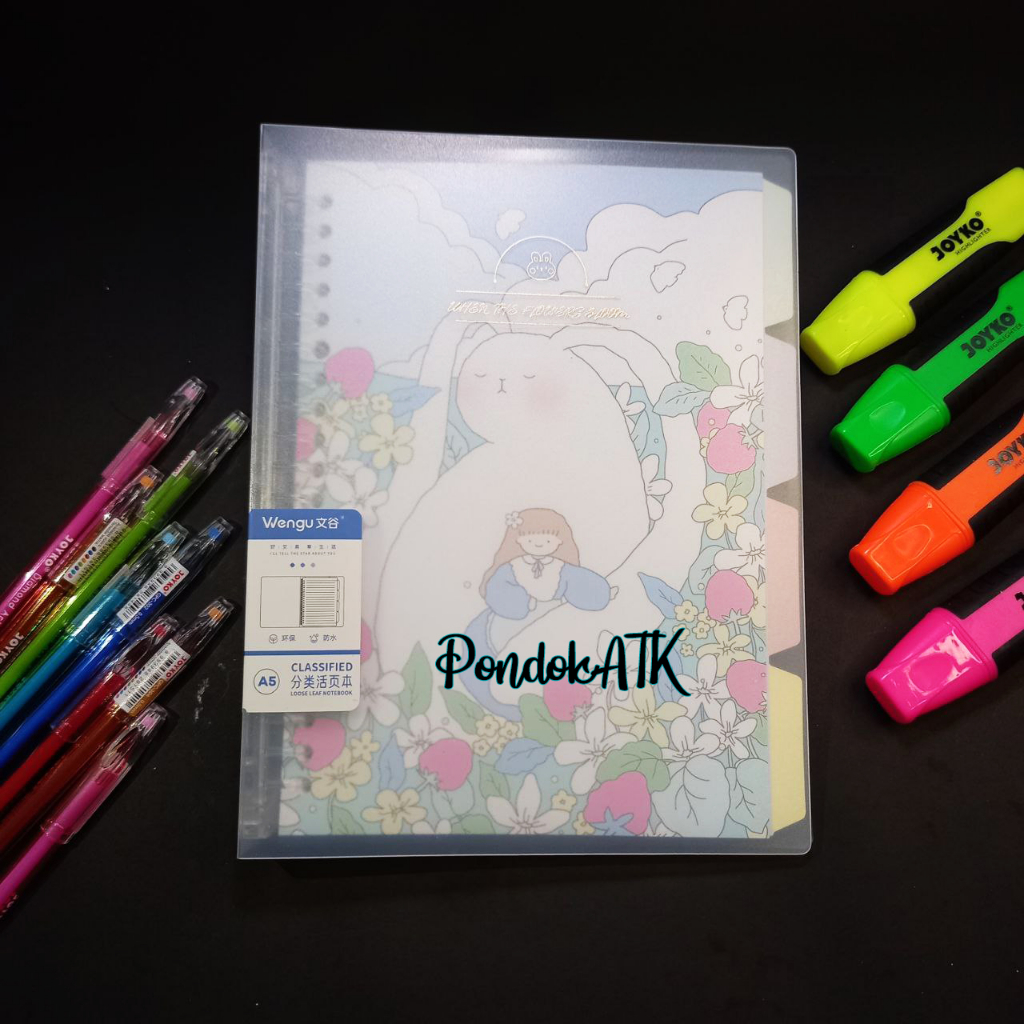 

Binder Plastik Transparan Wengu Map Binder A5 Plastik