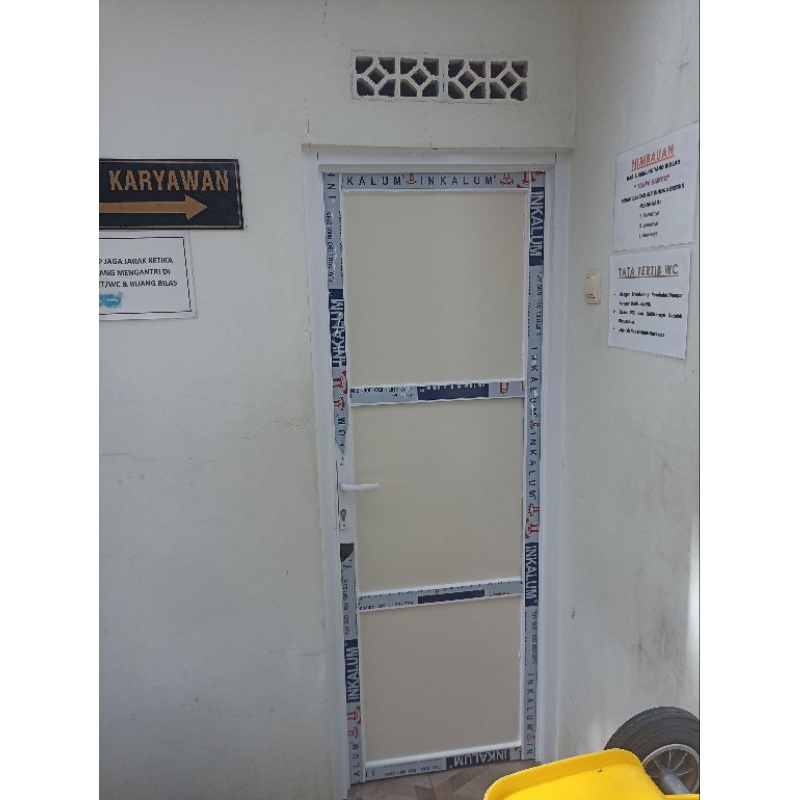 pintu toilet / pintu kamar mandi alumunium + acp
