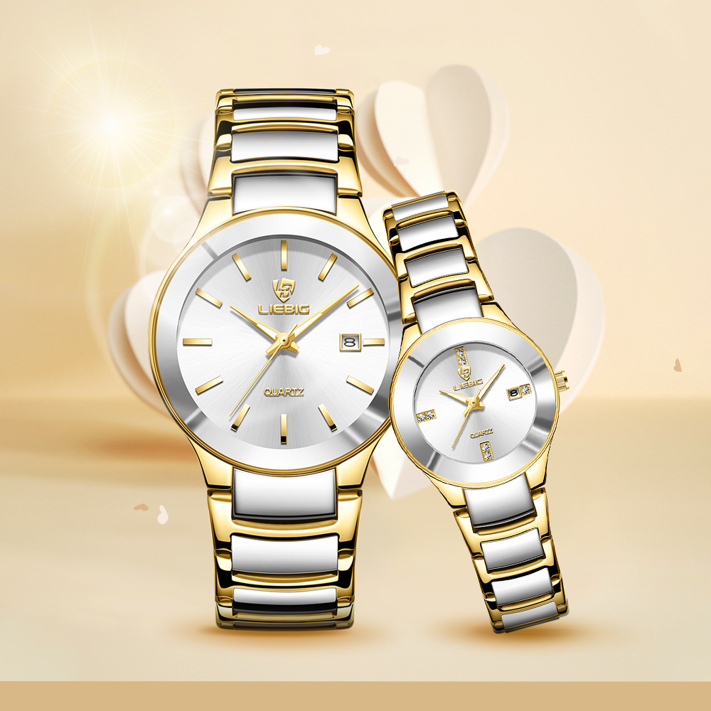 jam tangan couple Watch Jam Tangan Wanita Anti Air ori Waterproof Business Quartz Jam capel Watch