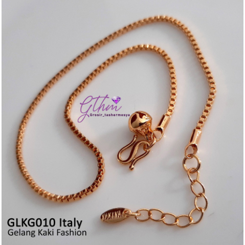 Gelang Kaki Imitasi Anti Karat / Gelang Kaki Lapis Emas 18k