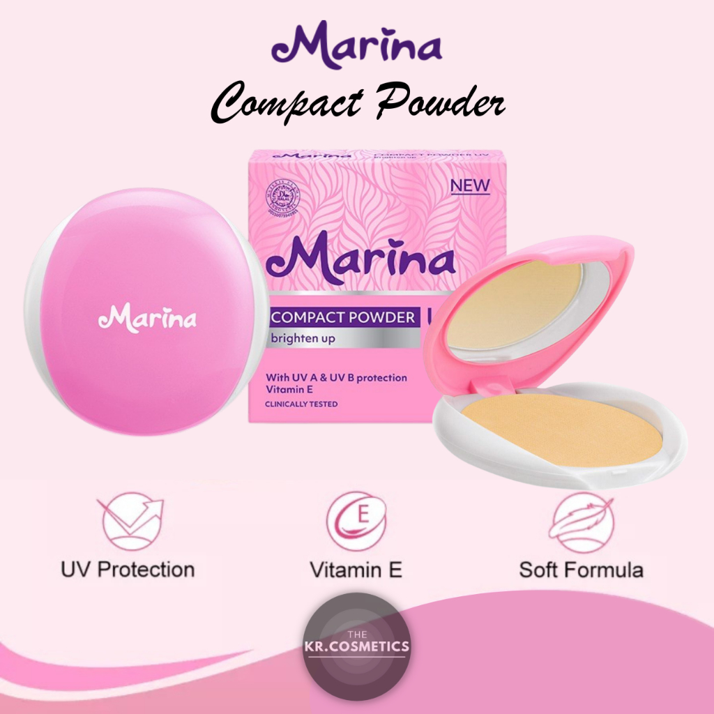 MARINA compact powder uv protection bedak padat 12 gr