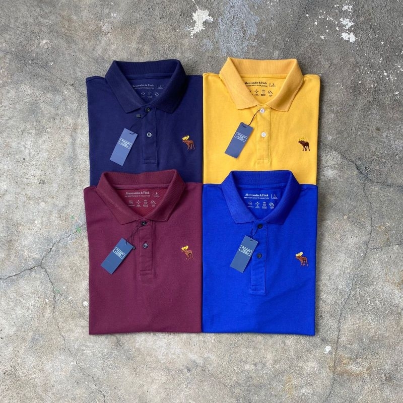 Kaos Polo Kaos Kerah Abercrombie And Fitch Original