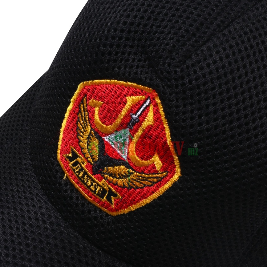 Topi Jaring BANSER MP Topi Banser Merah Putih Jala Hitam