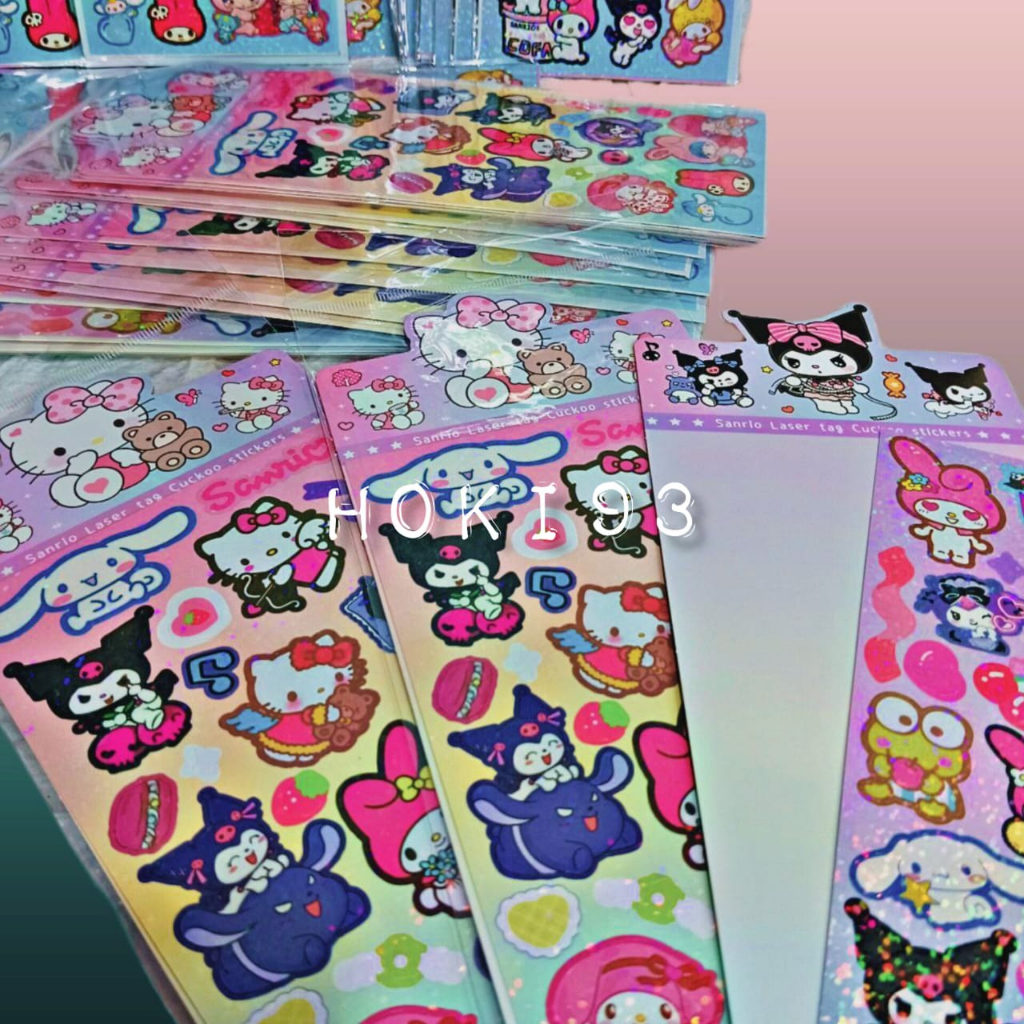 STIKER KARAKTER SANRIO Cinnamonroll kuromi STIKER LUCU