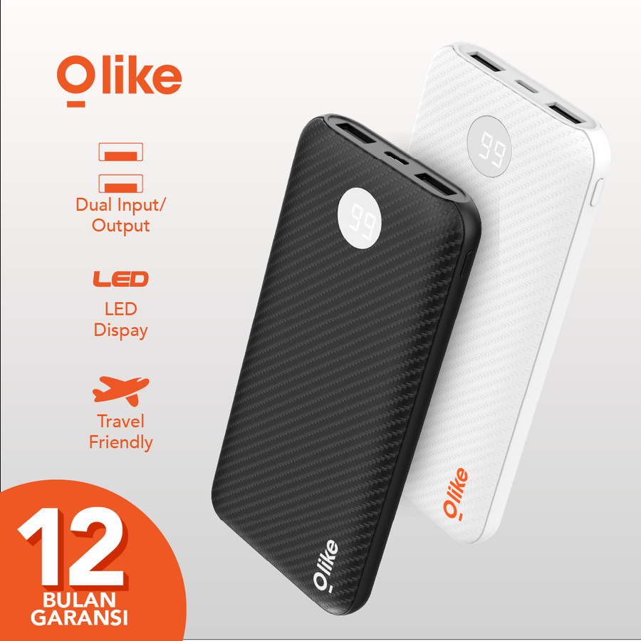 Olike P1 10000mAh LED Powerbank Dual USB Port (spt Robot RT180 Rt190S)