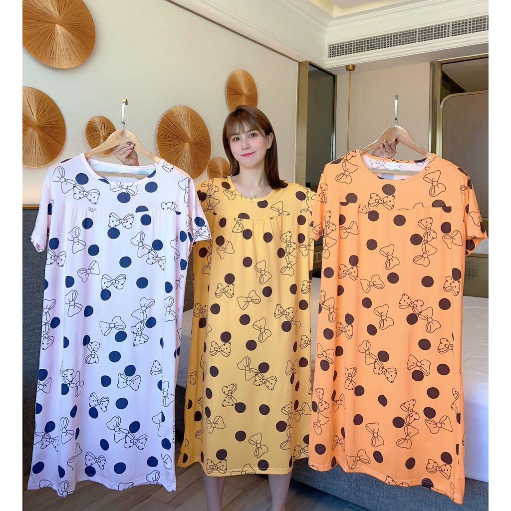 KAWAI BAJU TIDUR DASTER DRESS JUMBO TANPA KANTONG LD 120 OVERSIZED IMPORT