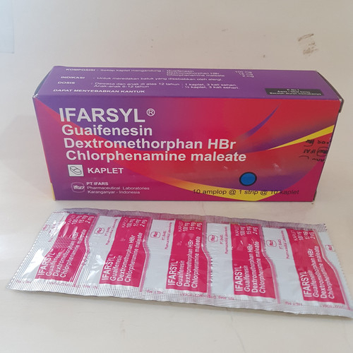 IFARSYL 𝟏 𝐒𝐓𝐑𝐈𝐏 𝐈𝐒𝐈 𝟏𝟎 𝐊𝐀𝐏𝐋𝐄𝐓 - Obat Batuk Kering &amp; Berdahak