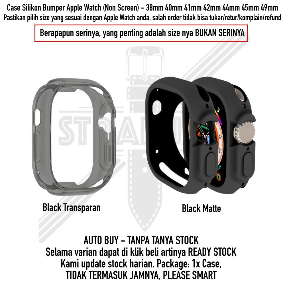 Case Silikon Apple Watch Protector - Cover Bumper Pelindung Anti Benturan