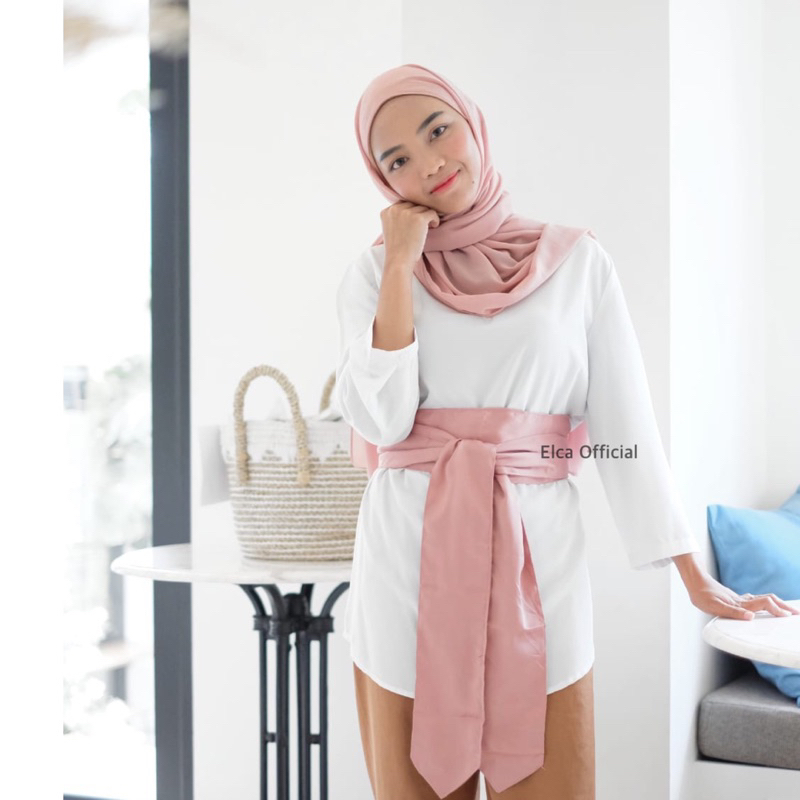 OBI BELT LINE SATIN / obi belt ghani korea / ikat pinggang obi lurus / obi belt