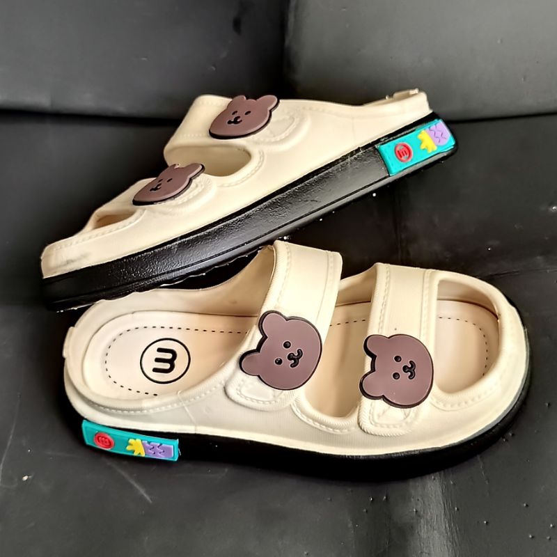 import series Sandal anak perempuan ban 2 size 24-29 new meilisa Sandal anak wanita trendy karet jelly premium cute motif beruang