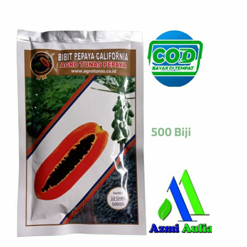 BISA COD Benih Pepaya California Agro Tunas 500 Biji Benih Pepaya California Super Benih Pepaya Cali