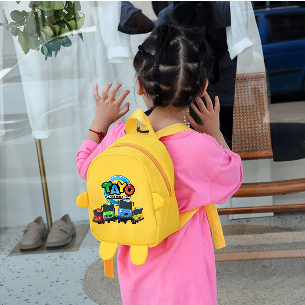 PVJ - Tas Ransel Kecil Anak Motif Tayo Laki-laki dan Perempuan