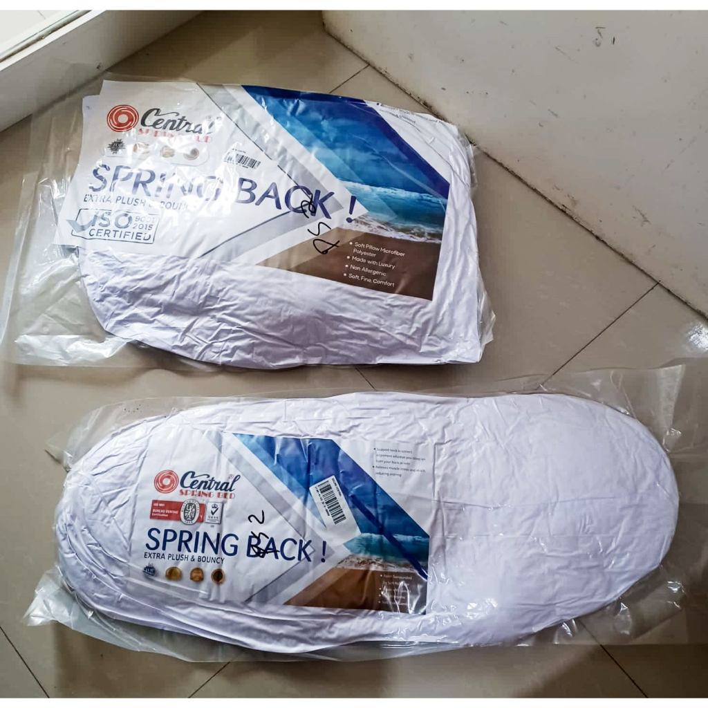 Bantal Kepala / Guling Central Springbed  Microfiber Springbed Pillow Putih