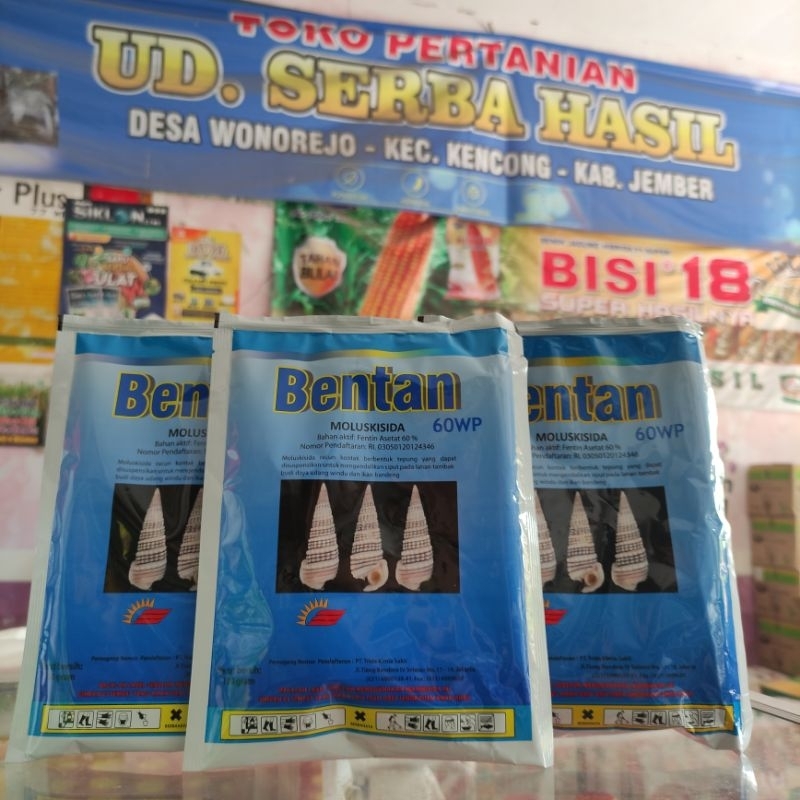 BENTAN 60 WP, Moluksida(obat keong)