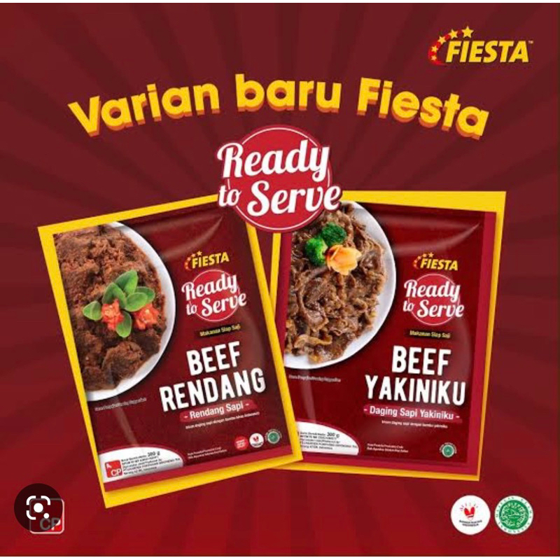 Fiesta Ready to Serve Chicken Teriyaki / Beef yakiniku / Beef Rendang