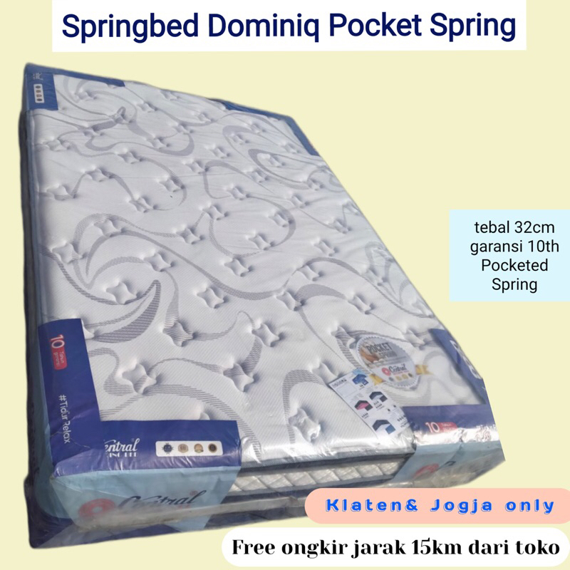 SPRINGBED DOMINIQ POCKETED SPRING BY CENTRAL
