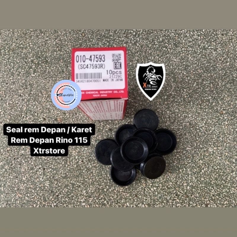 Karet Rem Depan Rino 115 Seiken Jepang / Seal Rem Depan Rino SC47593R