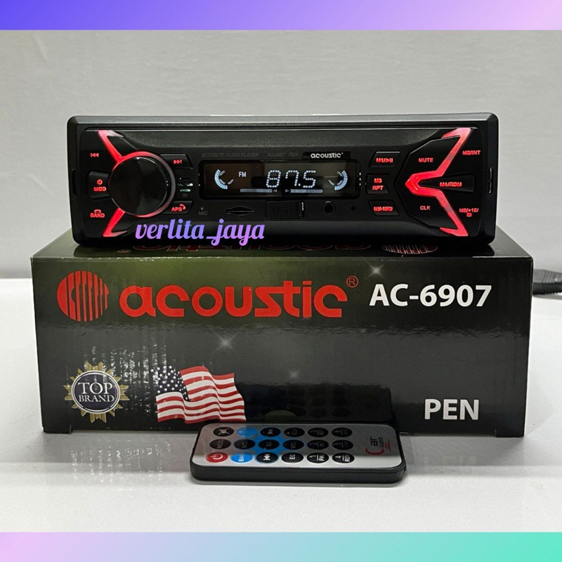 TAPE MP3 ACOUSTIC  AC 6907 MP3/USB/SD CARD MEDIA PLAYER BLUETOOTH