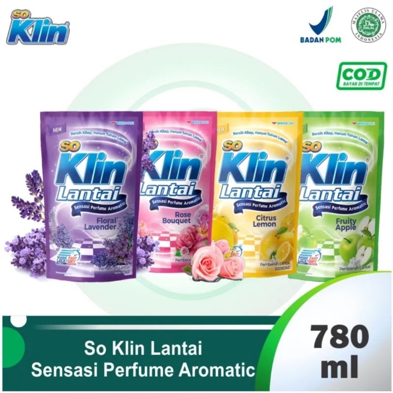 soklin lantai refill 770ml