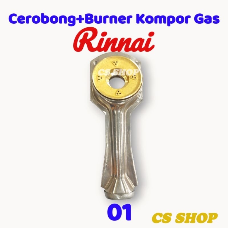 Cerobong+burner kompor gas rinnai/tungku+burner untuk kompor gas rinnai