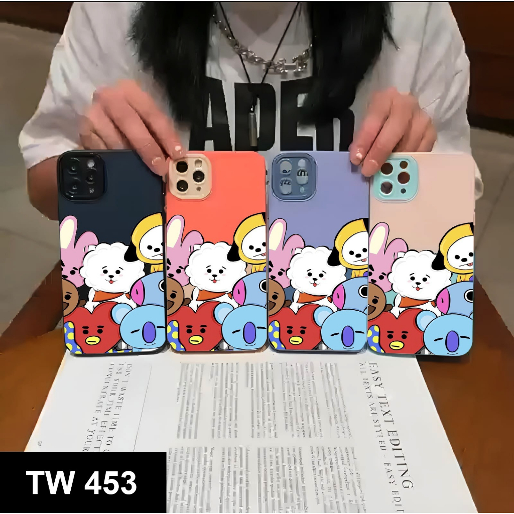 CASE MOTIF TWO TONE FOR VIVO Y35 2022 Y50 Y30 Y51 2022 Y51A Y53S CASE NEW MOTIF - BD