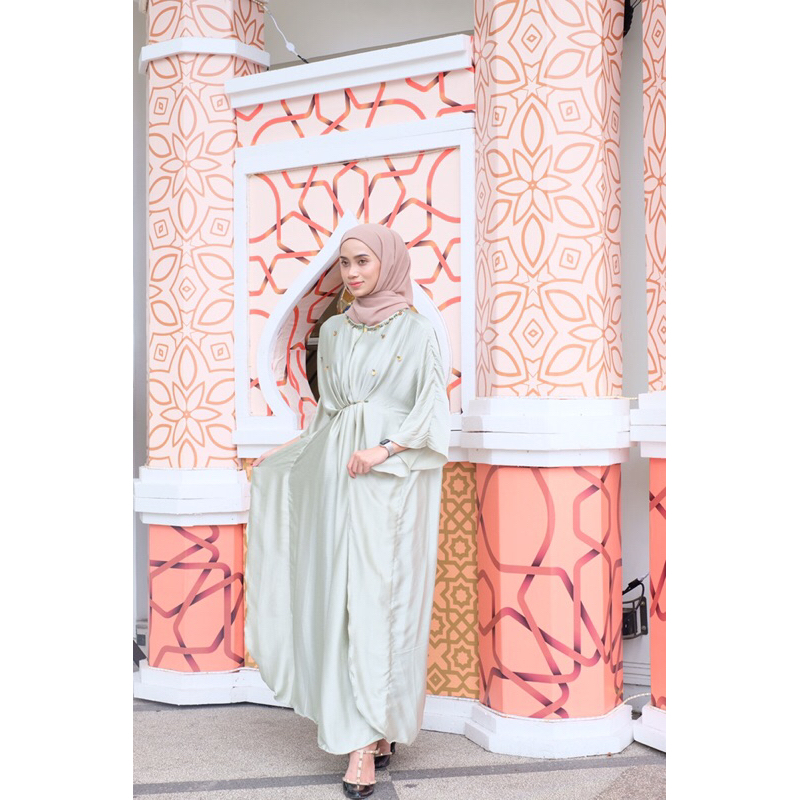 kaftan lebaran bahan silk prmium murah berkwaliatas