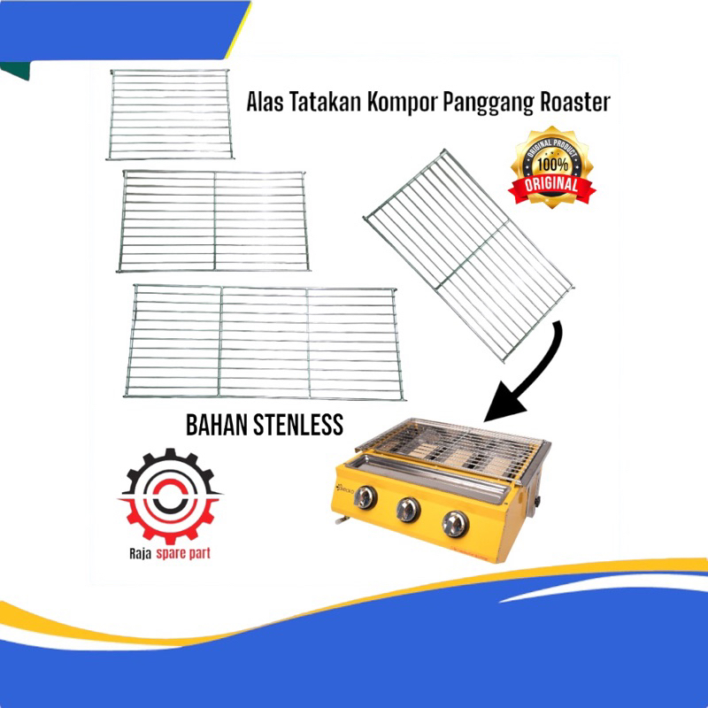 ALAS BESI TATAKAN KOMPOR PANGGANG SOSIS / JARING BESI DUDUKAN KOMPOR ROASTER