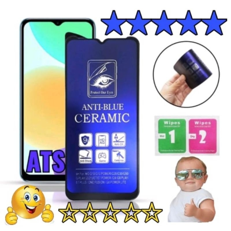 Tempered Glass Anti Blue Ray Ceramic Matte Clear Oppo A15 Oppo A15S Oppo A16 Oppo A16E Oppo A16K Oppo A16S Oppo A17 Oppo A17K Oppo A77S Oppo A57 4G Oppo A9 2020 Oppo A5 2020 , Pelindung Layar Handphone Depan Anti Pecah Anti Gores Anti Blue Ray Ceramic