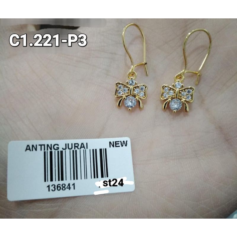 Anting titanium import kode 13 awet tahan lama