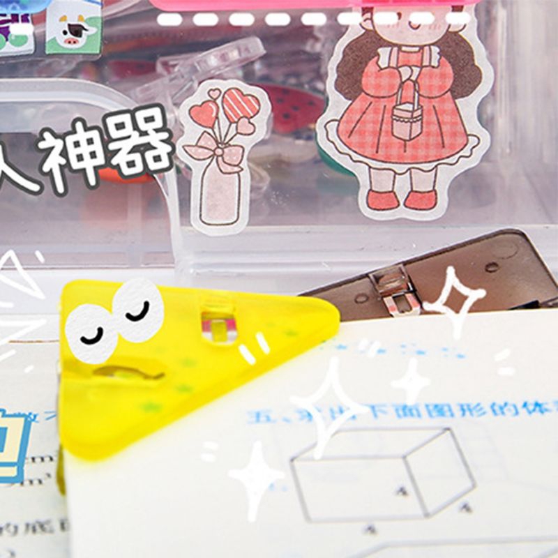 

Penjepit Kertas Akrilik/ Penjepit Buku Sudut Kertas Segitiga Acrylic Corner Clamp