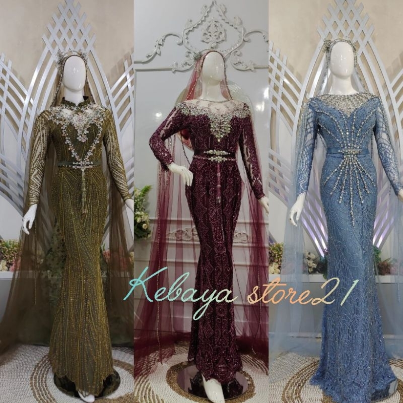 GAUN PANGNTEN SLIM DRES MEWAH /GAUN PAYET RONCE/GAUN PESTA /BAJU PENGANTIN MODERN